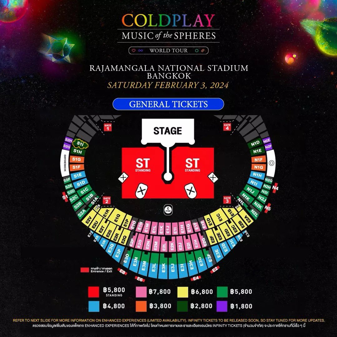 mcdreamykdy's tweet photo. ปล่อยบัตร 
🌟โซน S1I 2,800฿ 
🍄นัดรับพรุ่งนี้ที่ bts สยาม พญาไท อนุได้เลยค่า
🫧ทักมาสอบถามขอดูบัตรก่อนได้นะคะ  #coldplayinbkk #coldplaybkk https://t.co/QuRPyPn3Fl