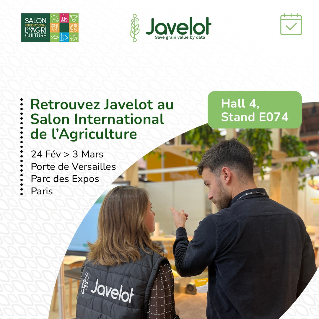 HelloJavelot's tweet photo. 🗓️❗️Sortez les agendas ❗️🗓️

Rendez-vous au Salon International de l'Agriculture à partir du 24 février aux côtés de @FermeDigitale 😎

Rencontrer nos experts et découvrez nos solutions !

Rendez-vous Hall 4, Stand E074 📍

#salondelagriculture #sia2024 #agriculture https://t.co/v01CMiaKCs