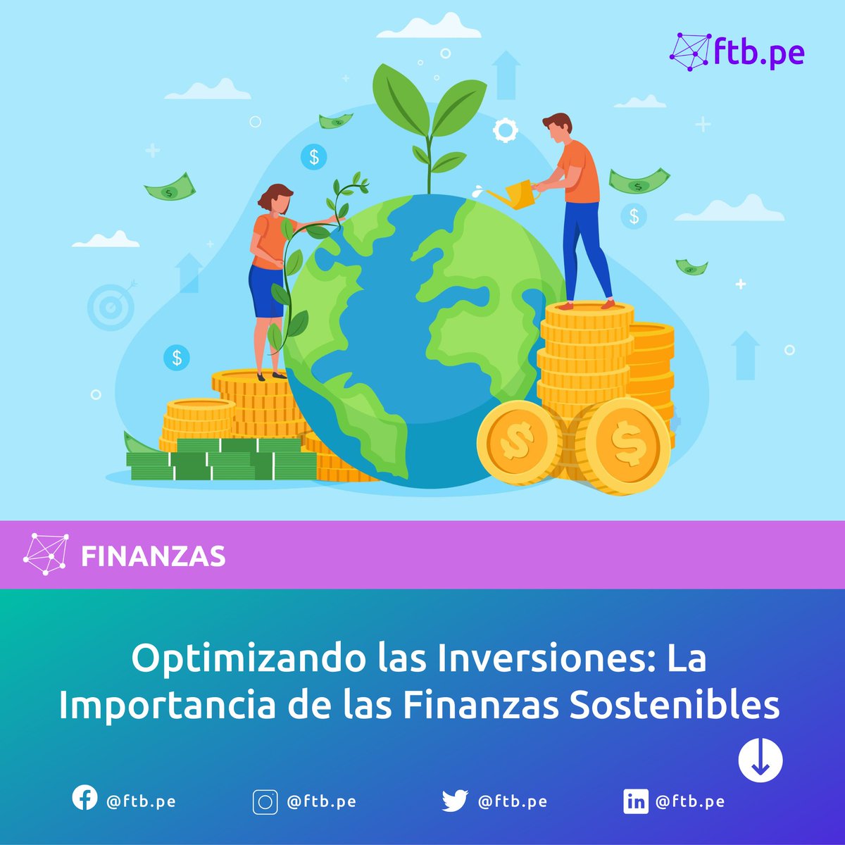 Exploramos el fascinante mundo de las finanzas sostenibles en nuestro nuevo artículo. ¿Cómo estas prácticas van más allá de los criterios financieros tradicionales?🌱💼
📌 Te invitamos a leer nuestro artículo ftb.pe/b/20240201
#SostenibilidadFinanciera #InversionResponsable