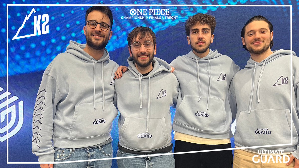 A (slightly belated) congratulations to a huge performance of <a href="/K2tcg/">K2 Team</a> at the #OnePieceTCG European Finals 🔥

Especially to @ElNinoOPTCG for making third place 🤯

💙Keep rocking for #TeamUG, we're proud of partnering with you💙

#UltimateGuard #k2team