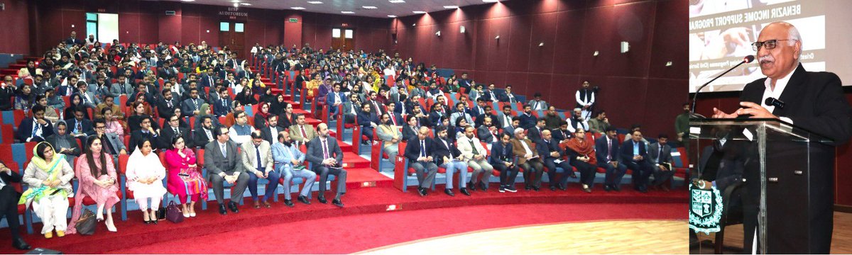 bisp_pakistan's tweet photo. Chairperson BISP, @DrAmjadsaqib1 addressing probationary officers of 51st Common Training Programme of Civil Services Academy during a visit to BISP Headquarters. https://t.co/ALa1Rtbpp2