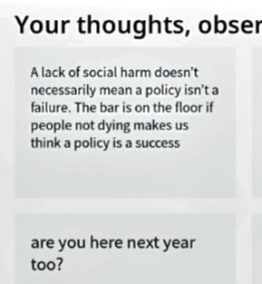 That wraps up a really enjoyable series of lectures on aspects of #PolicyFailure with @UofGSPP students.  In today's lecture I discussed my work in progress on #SocialHarm & #HousingPolicy 

Amongst the student feedback were these insightful & heart warming comments.