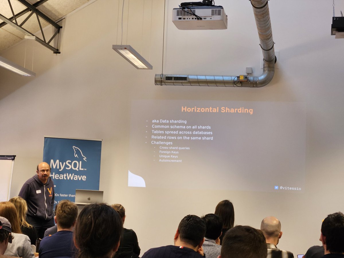 M1guelAraujo's tweet image. Horizontal sharding with @vitessio
#MySQLBelgianDays