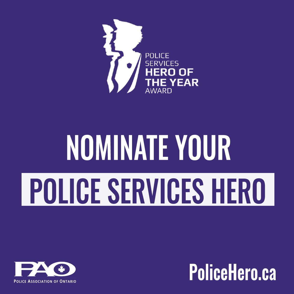 Nominations for the 9th annual Police Services Hero of the Year Awards program are OPEN!   Recognize exceptional local police and civilian personnel who go above and beyond the call of duty each day. Nominate them for an award at 👉 policehero.ca #EveryDayHeroesON…