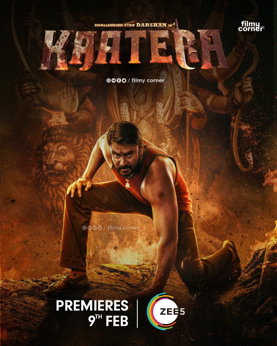 Chrissuccess's tweet photo. Kannada BB #Kaatera will be streaming from Feb 9 on ZEE5. https://t.co/0H1OeNH7Sq