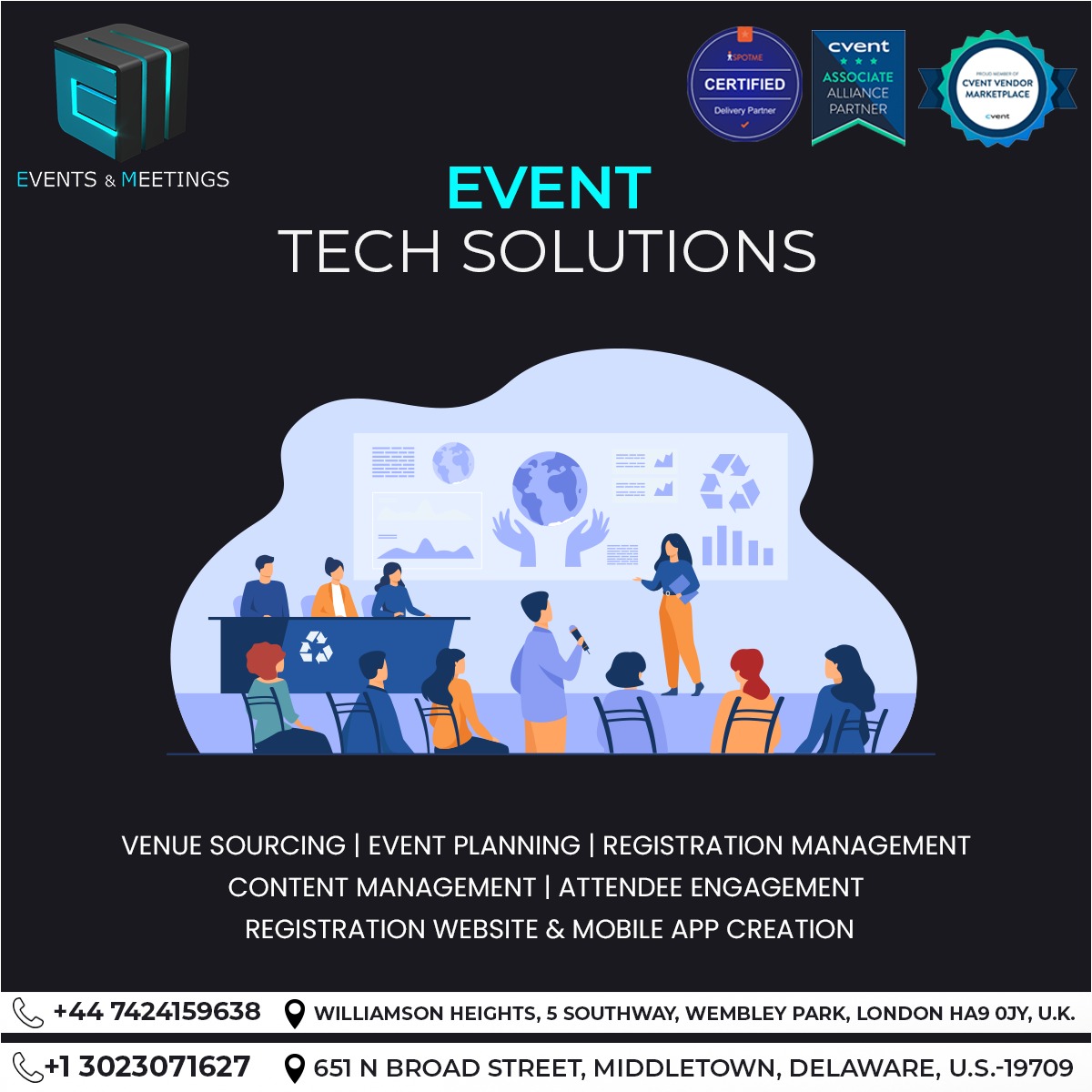 Ensure success, captivate your audience, and stay ahead in the dynamic world of events with Events & Meetings.

eventsandmeetings.co

#TechForEvents #EventInnovation #EventsAndTech #EventTechSolutions #FutureOfEvents #cvent #spotme #eventtechsolutions #eventsandmeetings