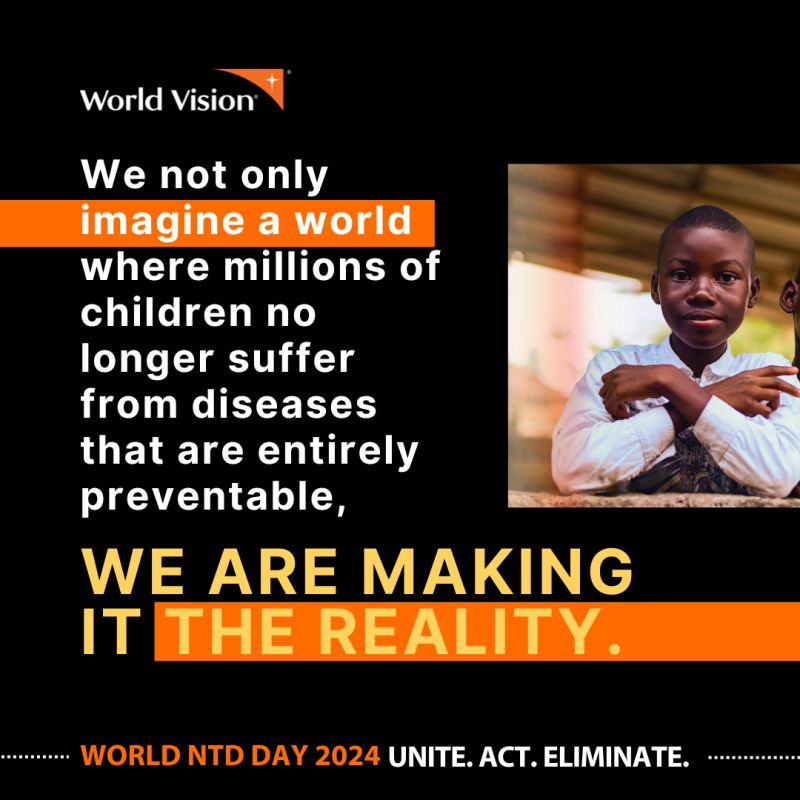 KyleMarieJ's tweet photo. "Imagine a future where no child suffers from neglected tropical diseases." 🔎: https://t.co/agWaXPfqCw
@WorldVisionUSA's post on the work of @WorldVisionGH, @WorldVisionSN, @WVMali under @USAIDGH @ActNTDsWest Program. Let's #UniteActEliminate &amp; #beatNTDs!
#WorldNTDDay https://t.co/w9TEDJlgt8