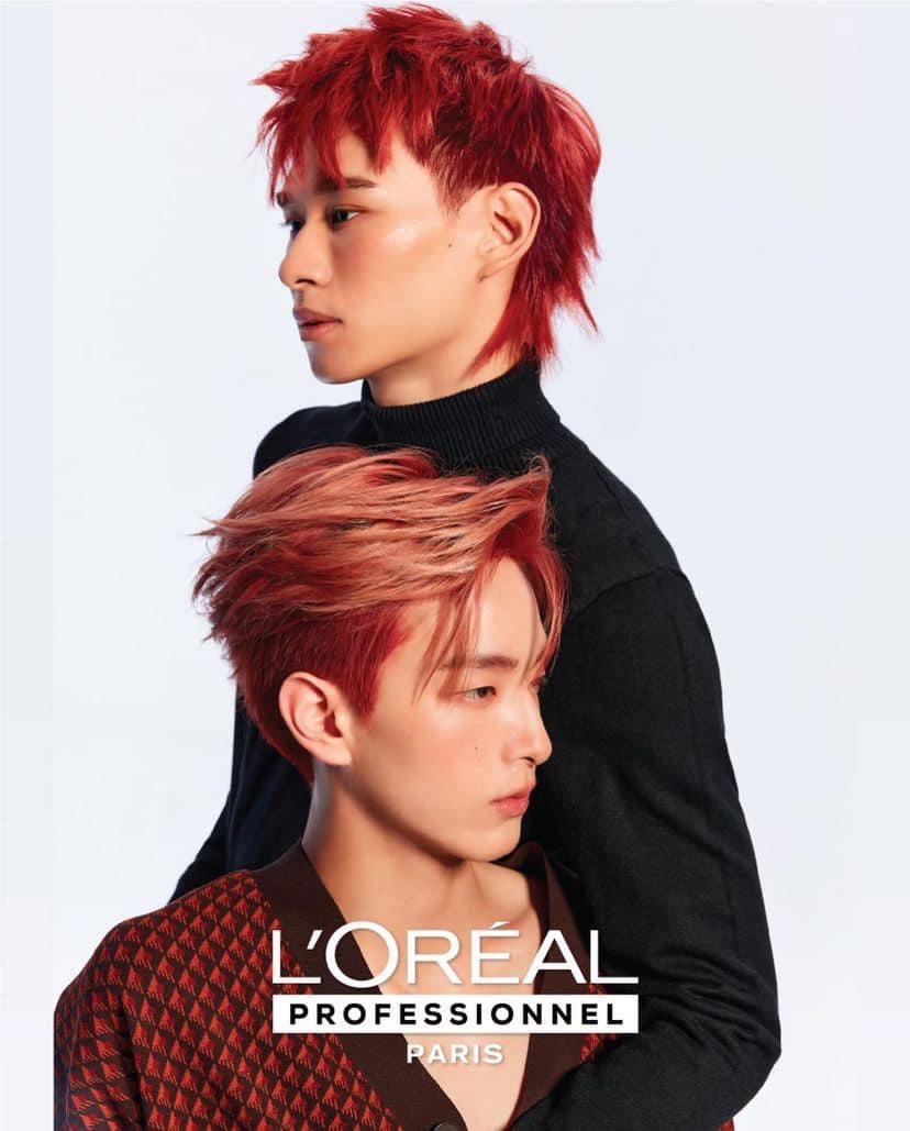 galoft_'s tweet photo. [CELEBRATE RED SEASON WITH RED NEBULA❤️]
Style @galoft_ 
Photo @nucha_jaitip 
Starring @junior.np @tad.thpn 
Assistant @donking______ @kkai.kn 
#LorealProfessionnelThailand #LorealProTH
#HairTransformation #HairGoals #iNOA #RedNebula https://t.co/AJdtlTROb0