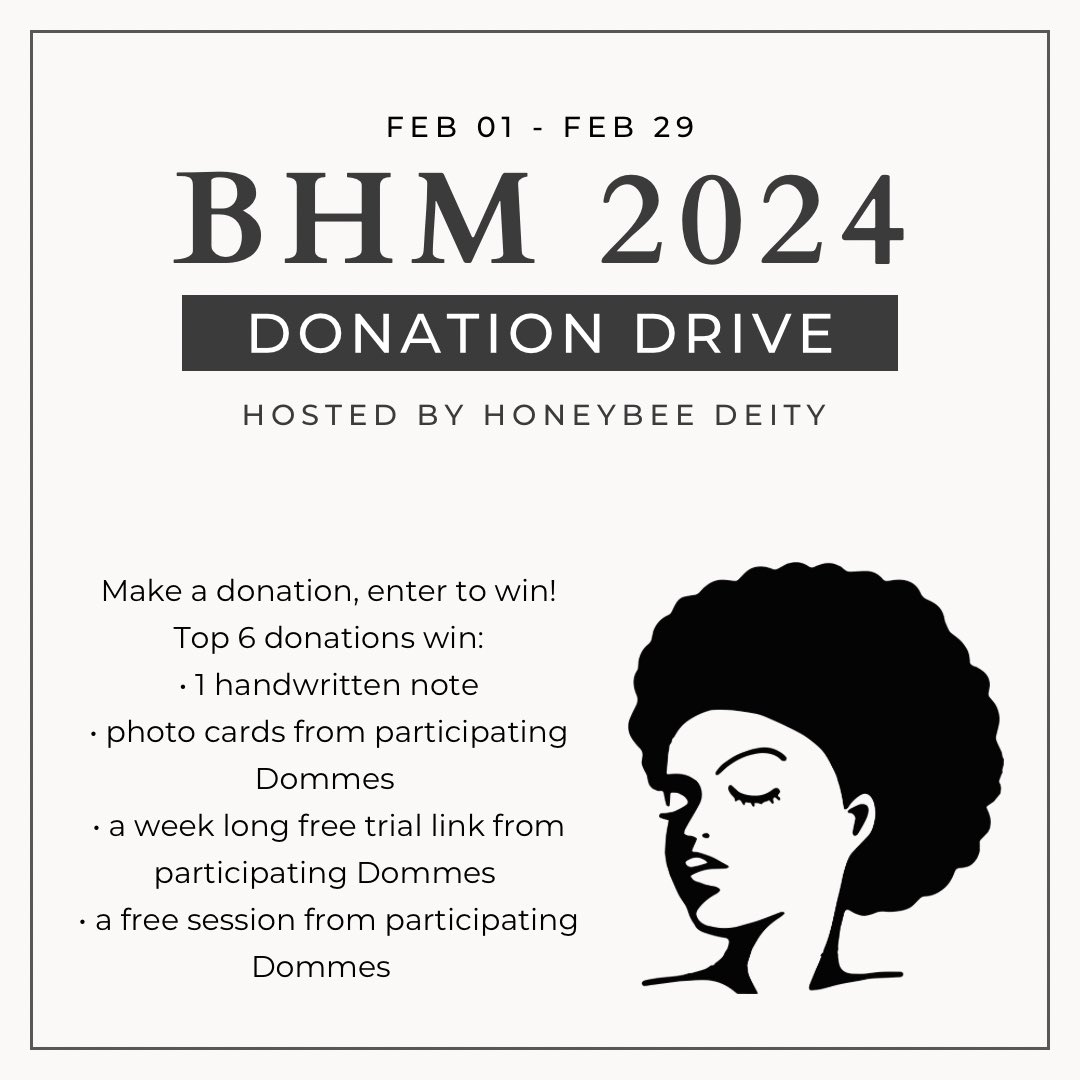 ↳ ❝ [Happy Black History Month! ] ! ❞

For BHM 2024, I want to honour the theme: Black History and the Arts, so I am hosting a Black History Month Donation Drive and Contest. - 🧵⤵️