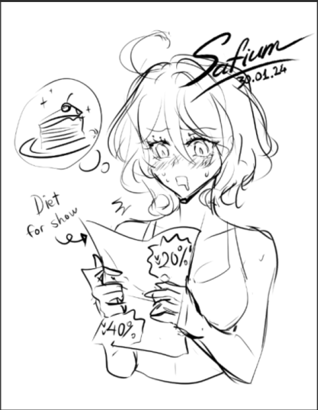 Safiumofficial's tweet photo. Furina is trying to refrain from eating sweets
#Furina #GenshinImapct #原神 #Genshin #fanart #フリーナ #芙宁娜  #digitalart #GenshinImpactFontaine #Genshinfanart #artwork #sketch https://t.co/9rs1MWu85C