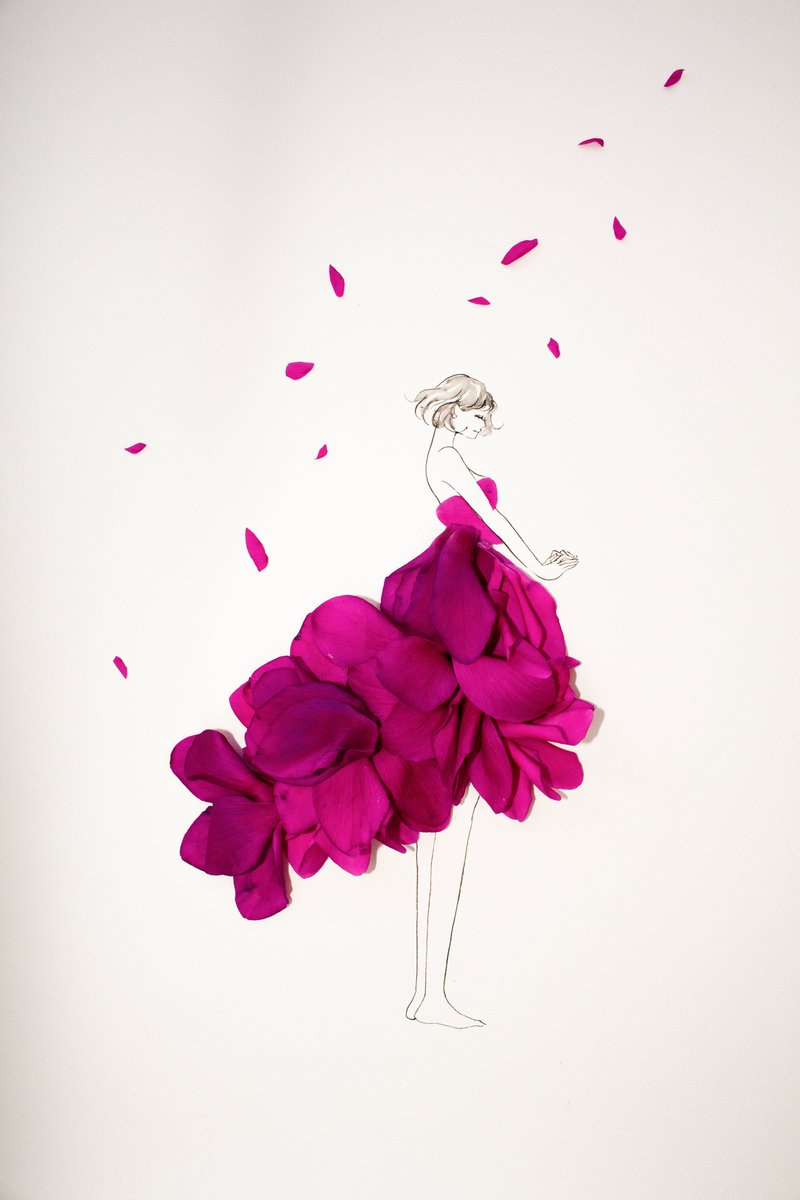 「きょう2月4日は 立春 世界対がんデー ザ・ビートルズの日 西の日 ぷよの日 妊」|はな言葉🌷葉菜桜花子🌷新作ドレスできましたのイラスト