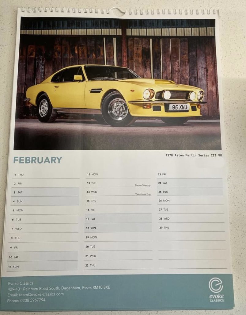 Thanks to @EvokeClassics we have another reason to be glad it’s Feb. We get to look at this V8 for the next 29 days! #evokeclassics @sarahcrabtreee #v8 #v8power #astonowners #astonmartin #classiccars #carsofthe70s #astonmartinv8 #classicastons