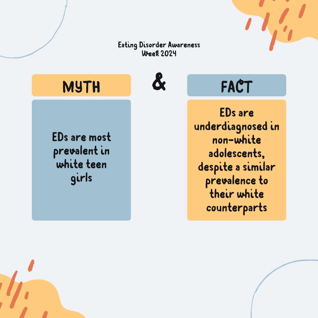 Let's kick off #edaw2024 by talking about the stereotypes that exist and how this makes it challenging for folks who don't fit into this group to receive help.

Flip through our myths &amp; facts to learn more ⤵️