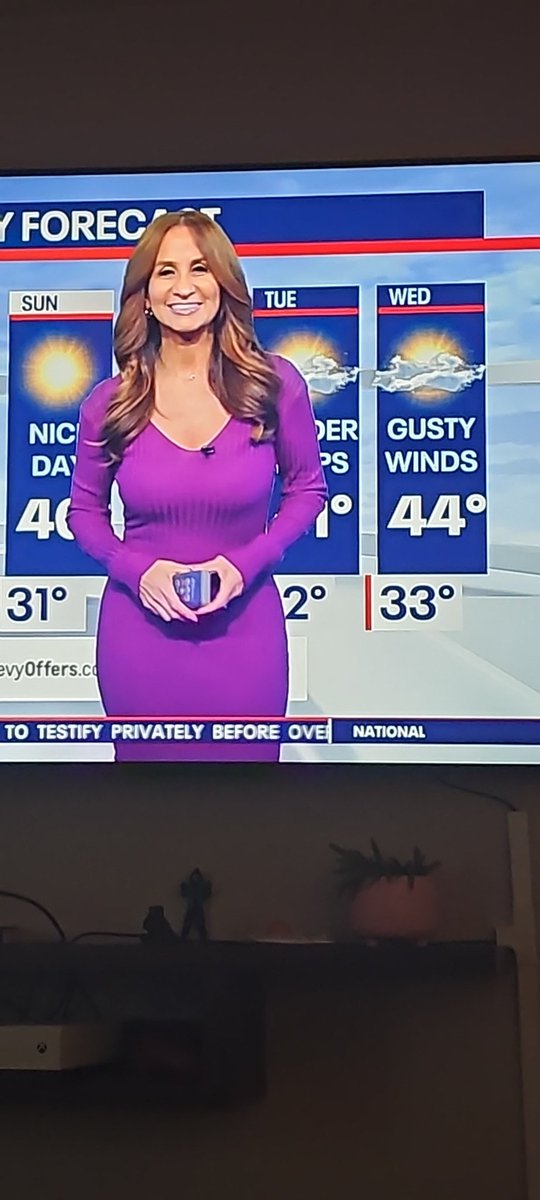 MrSimpson_NJ's tweet photo. @AudreyPuente Me and my Mrs both love the dress and the forecast this morning!!! https://t.co/SvPgQa6b0f