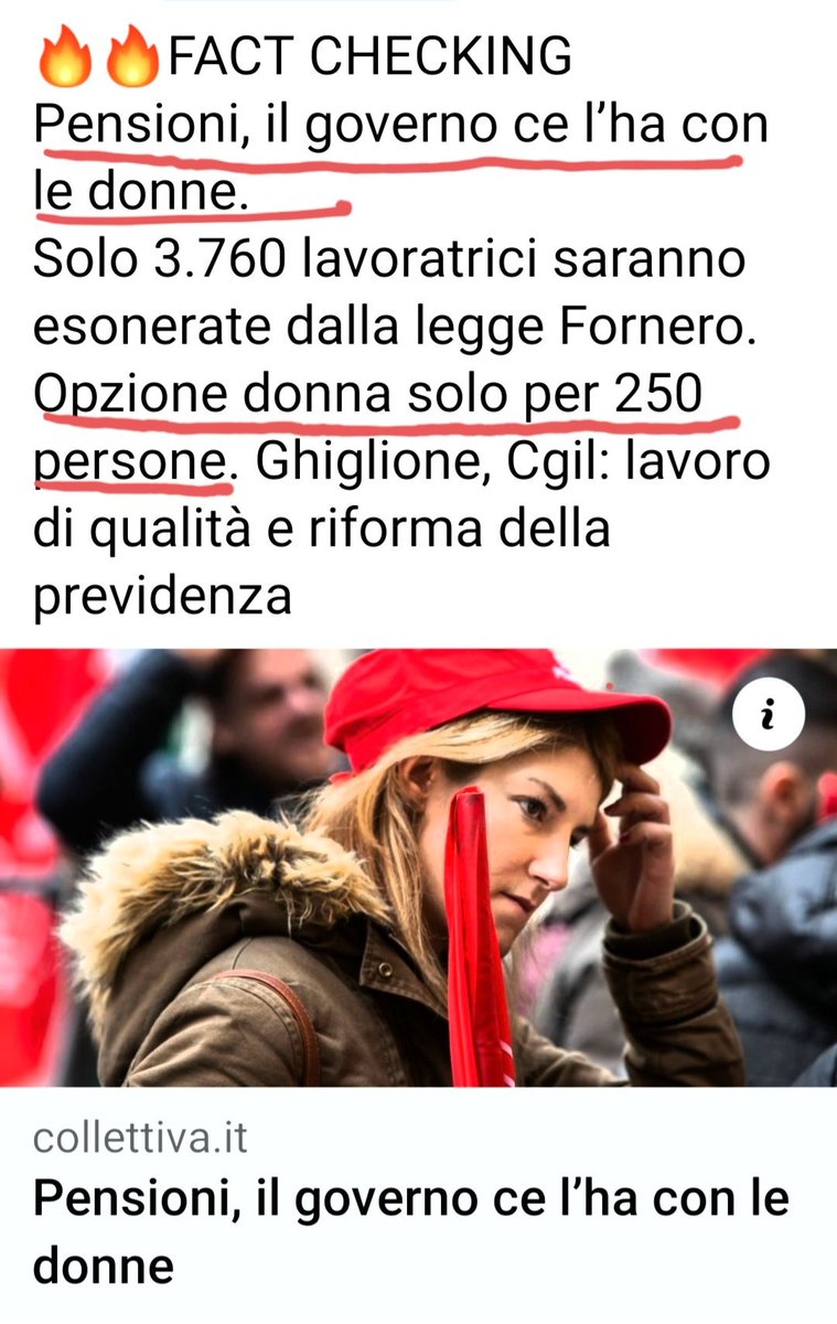paolabest64's tweet photo. ANCORA :  @SERGIOMATTAREL4
@GiorgiaMeloni 
@CalderoneMarina 
@MEF_GOV 
#GiancarloGiorgetti
@ClaudioDurigon 
@w_rizzetto 
VERGOGNATEVI !
🚺🚺🚺🚺🚺🚺🚺 
E in #OpzioneDonna c'è una #Palese #Anticostituzionalità Nel requisito riferito alle Licenziate ! @CorteCost
 Rimediare si Può ! https://t.co/yMm93OthrO