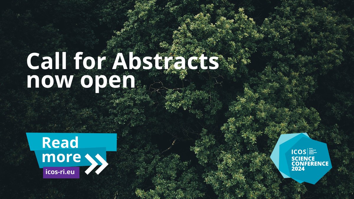 We are pleased to open the Call for Abstracts for ICOS Science Conference 2024!  The #ICOS2024SC takes place in Versailles, France &amp; online on 10-12 September, 2024. 

Submit your abstract by Monday 8 April, 2024 at 13:00 CET. ✍️Read more: bit.ly/49gZ01z