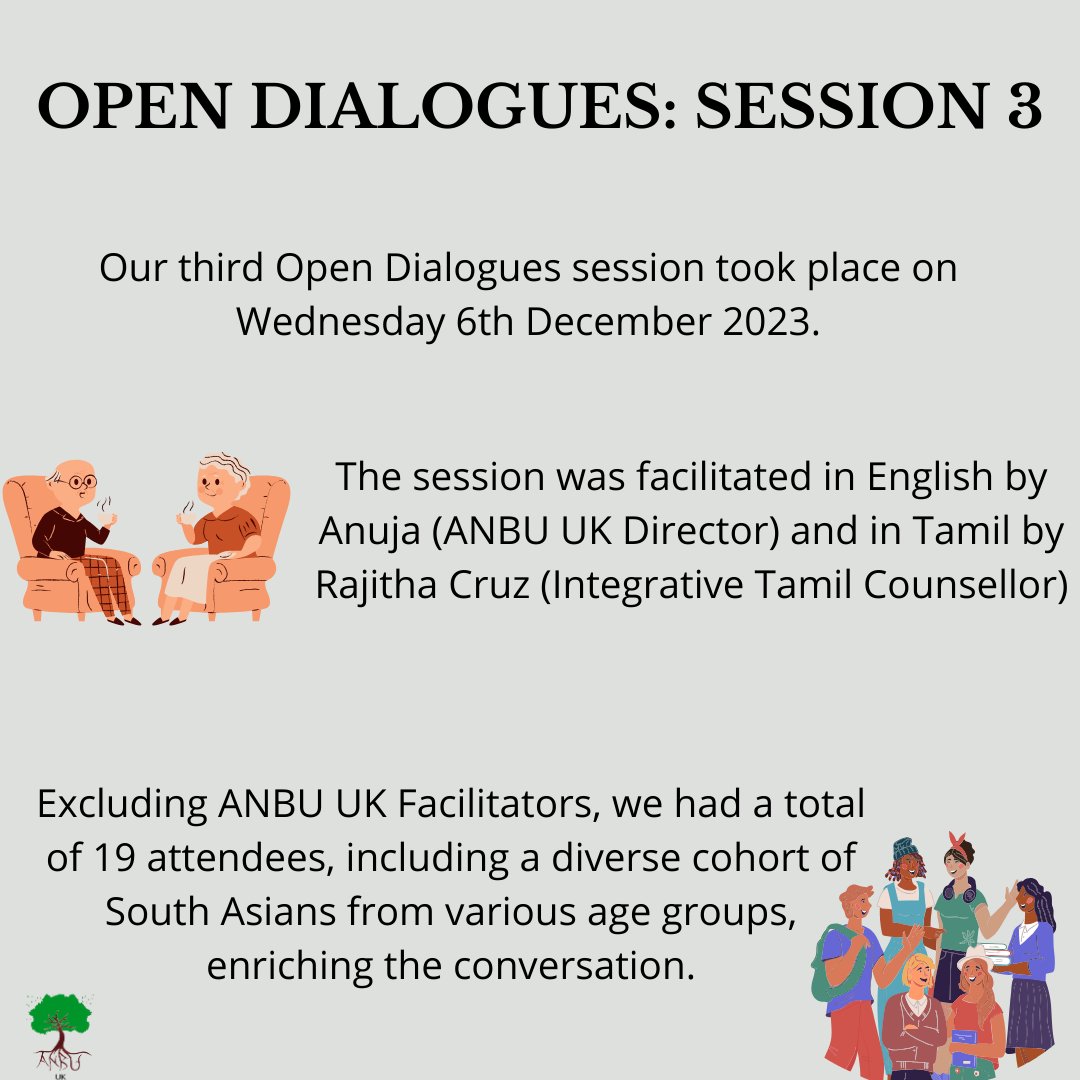 ANBU_UK's tweet photo. In December, we hosted our third Open Dialogues workshop.
We presented key issues regarding CSA cases and why it is necessary to address them, in order to safeguard the community more effectively.
Thank you all for attending and engaging in the discussions.
#spreadANBU 💚 https://t.co/qjTjtVylva