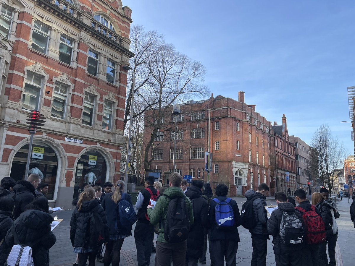 Year 11 Geographers - great field trip into Leicester to investigate economy change