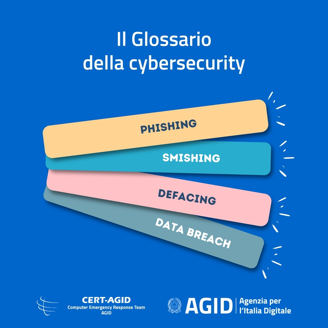 Quanto ne sai di #cybersecurity? Scopri di più sulla sicurezza informatica con la nuova rubrica di AgID. Non perdere i prossimi post! Visita il sito👉 cert-agid.gov.it #AGID #CertAGID #cybersicurezza #CyberSecurityAwareness