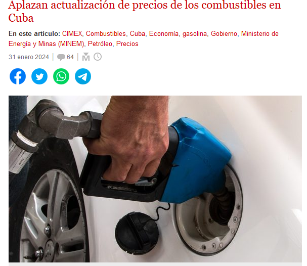 DaineryHF's tweet photo. La actualización de precios de los combustibles en Cuba, se aplaza, por un incidente de  ciberseguridad en los sistemas informáticos para la comercialización,  informó la viceministra de Economía y Planificación de Cuba, Mildrey  Granadillo. #Avilmat @PaulinoPrezVie1 https://t.co/JDSHS73O3N