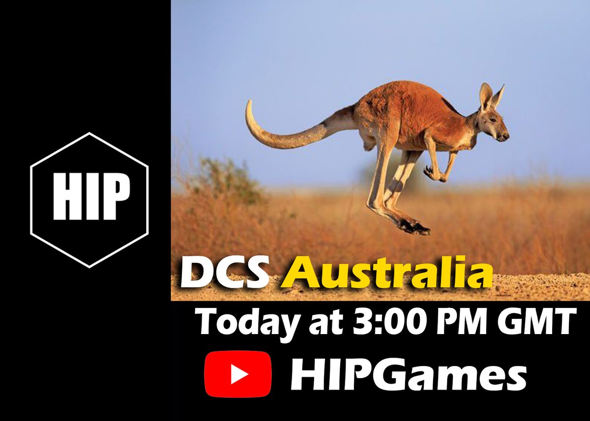 HIPGamesTV's tweet photo. In just a few hours don't miss out on our next ON THE SPOT NEWS video! #dcs #australiamap #checksixsimulations #tornado #mig23 #hipgames #razbam https://t.co/spNY3pm5Kd