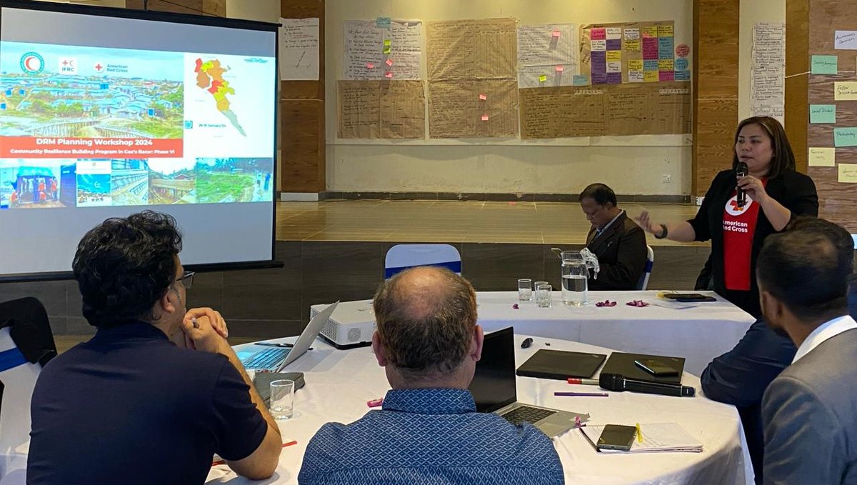 AnsariSazzad1's tweet photo. @BDRCS1 organized #DRM Planning Workshop-2024 to define actions for #Refugee Camps &amp; #Host of #CoxsBazar. The plan integrates-

✅Lesson Learnt 2023
✅Emerging/Needs &amp; Gaps
✅Institutional Capacity
✅Suggestions from #DRM Reflection Workshop
✅Funding Basket
@RedCross @ifrc https://t.co/0hBHYPTeUT