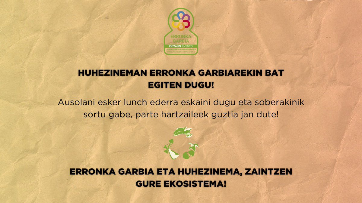 Huhezinema erronka garbiarekin bat egiten dugu! 🧼