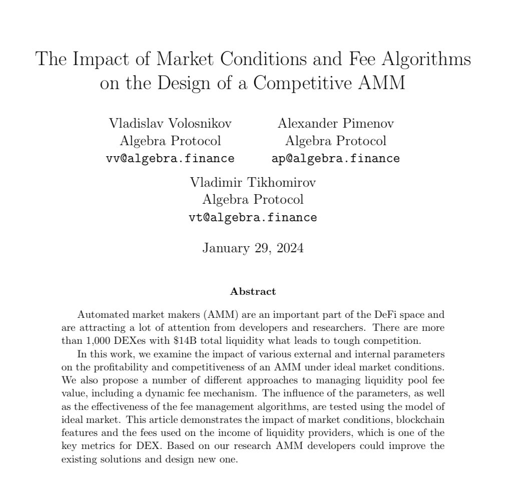 Algebra DEX Engine tweet media