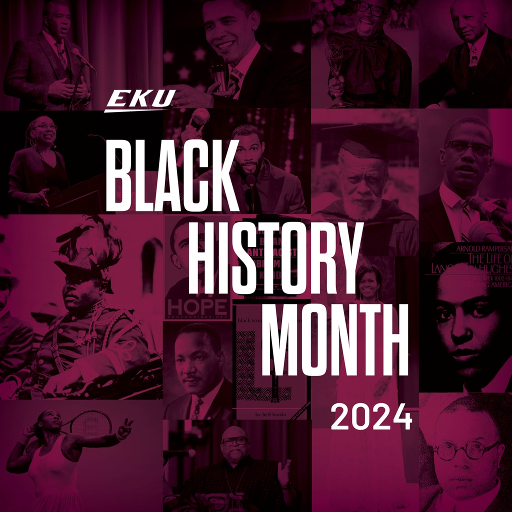 eku's tweet photo. February is here and #EKU is excited to celebrate #BlackHistoryMonth. Let's celebrate the resilience, creativity and endless contributions that have shaped our campus and community! Don’t miss out on these events to learn from and appreciate one another! #OneEastern #EKUFamily https://t.co/bnpvLoTHaX