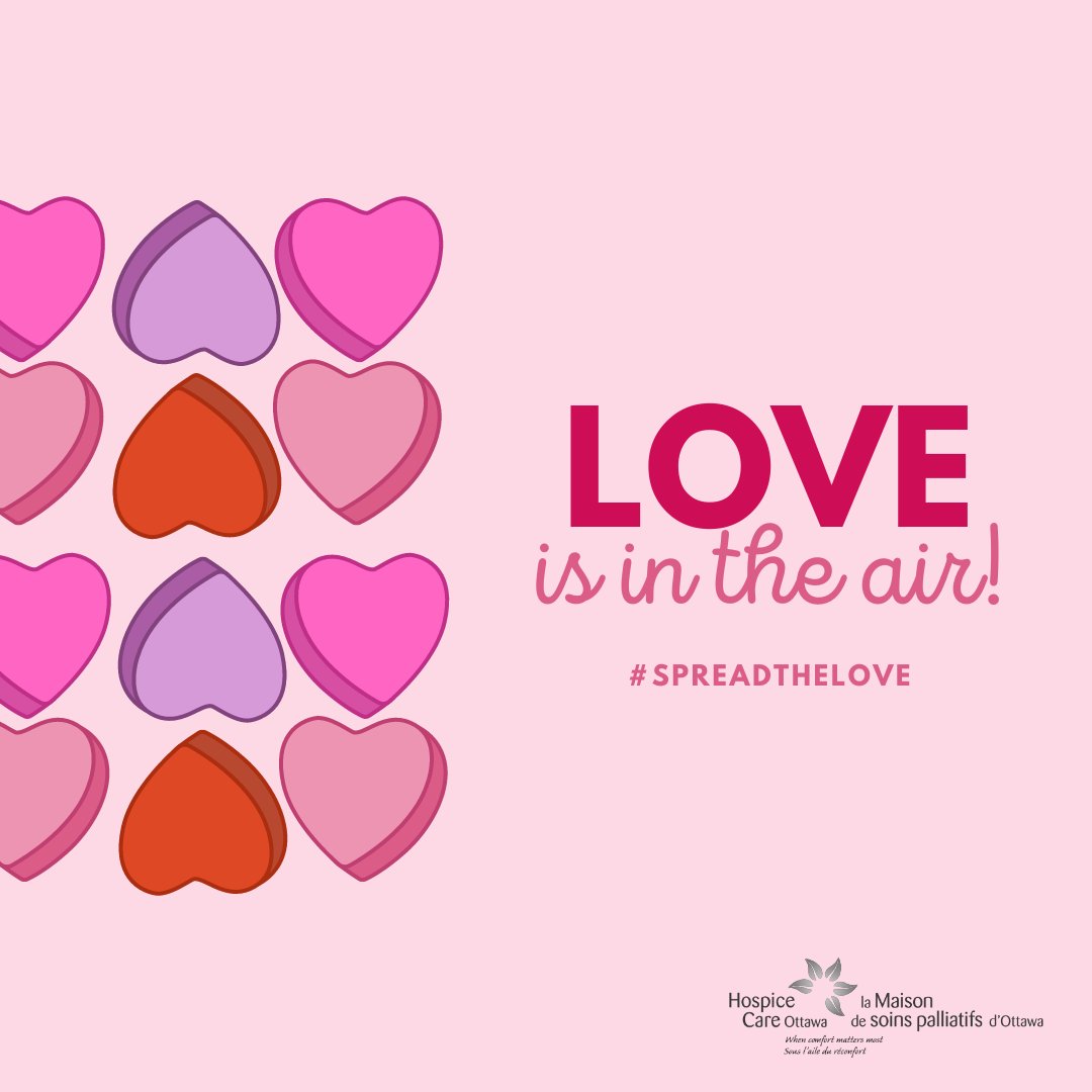 Love is in the air! Since it is the first day of the “month of love” we want our supporters to help Spread the Love at Hospice Care Ottawa. ❤️ To Spread Your Love at one of our locations, please visit: lnkd.in/e-2TK6e3