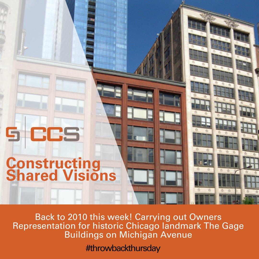 ccsdifference's tweet photo. #TBT to when we delivered Owners Representation Services for the Gage Building in its 190k+ SF restoration.  This Project  was honored with a 2010 Chicago Landmark Award for Preservation Excellence🌟 https://t.co/K4TEqXw0ZZ #CCSDifference #OwnersRep #ThrowbackThursday https://t.co/ykFt8JCmPv