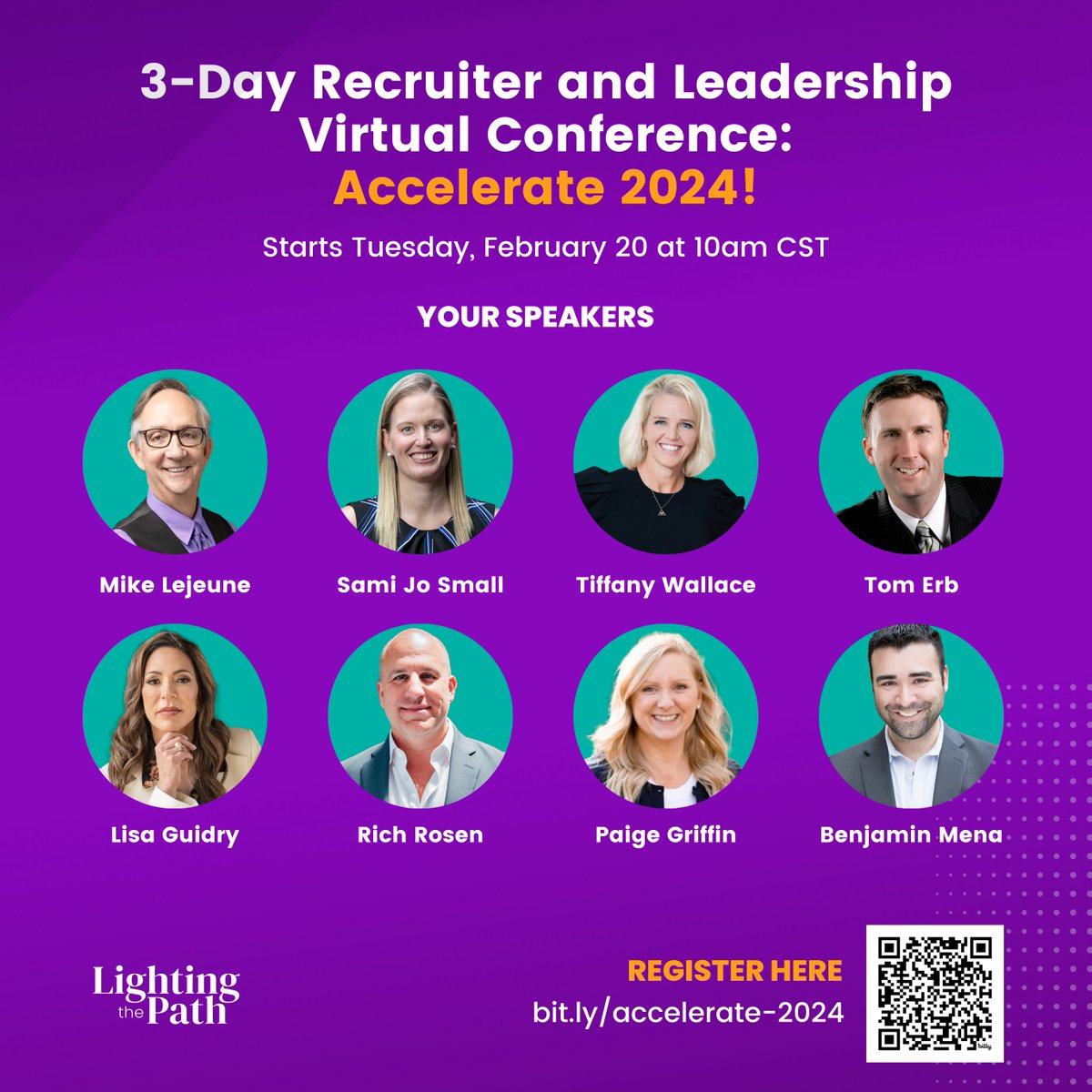 𝐑𝐞𝐚𝐝𝐲 𝐭𝐨 𝐞𝐥𝐞𝐯𝐚𝐭𝐞 𝐲𝐨𝐮𝐫 𝐠𝐚𝐦𝐞 𝐢𝐧 𝐭𝐡𝐞 𝐞𝐯𝐞𝐫-𝐜𝐡𝐚𝐧𝐠𝐢𝐧𝐠 𝐡𝐢𝐫𝐢𝐧𝐠 𝐥𝐚𝐧𝐝𝐬𝐜𝐚𝐩𝐞? 

Join me and an incredible lineup of speakers at the Virtual Conference for Recruiters, Managers &amp; Leaders!
Learn more here bit.ly/accelerate-2024