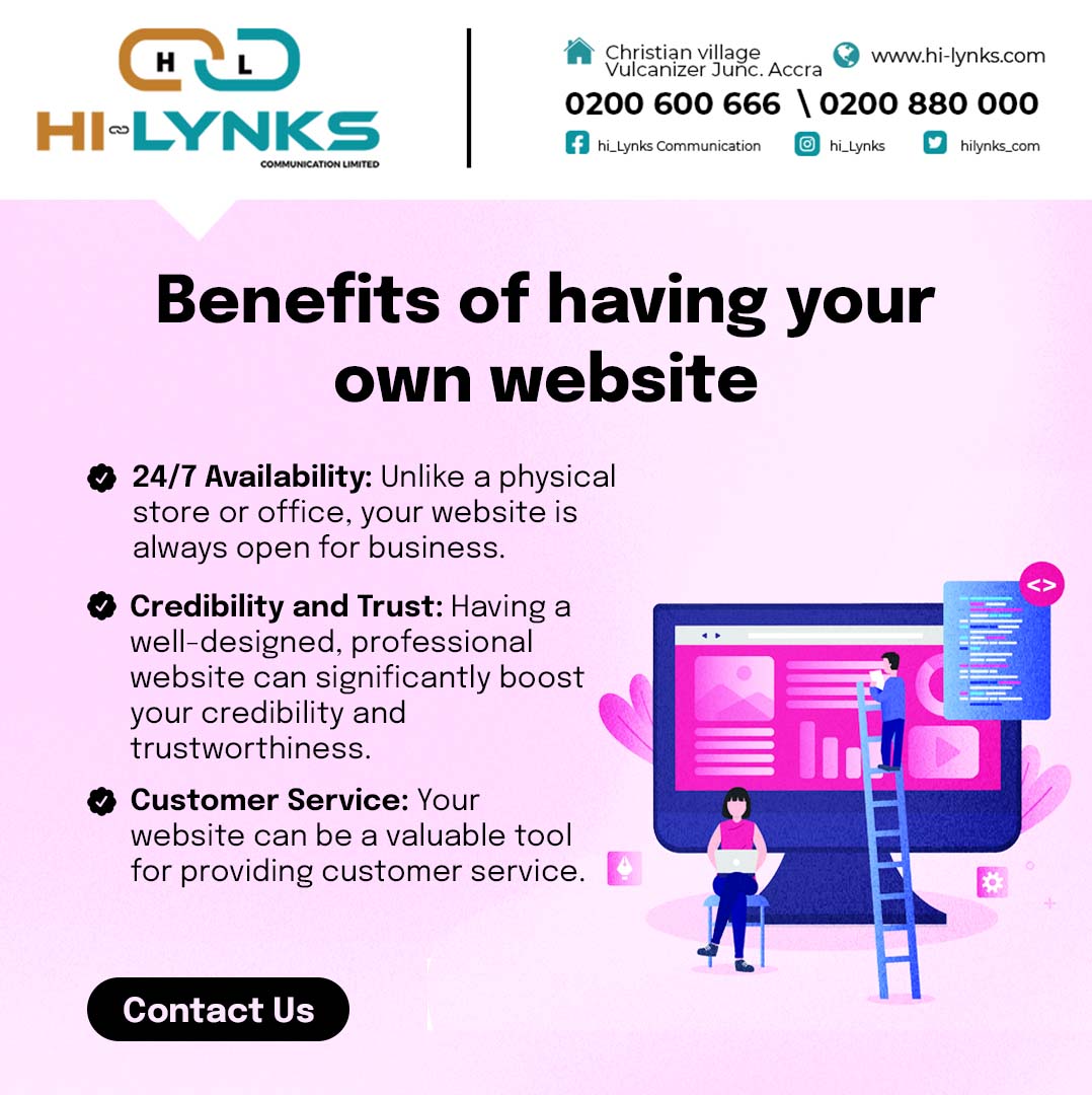 Let's build you a website that converts your visitors and traffic into paying customers and more. 
#ghbusiness #achimota #ghhyperlive #ghadvertise #adagencies #advertisingagency #ghtiktok #accraghana #ghanabusiness #ghana #ghmarketing #onuamaakye #ghanaentertainment