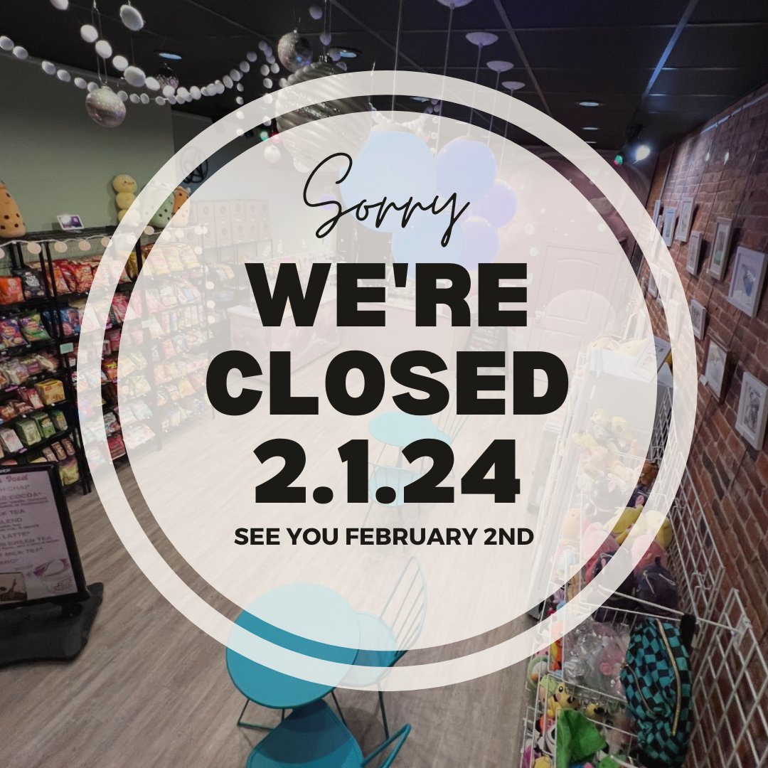 Due to ongoing Penelec repair work outside the store we have to extend the closure one more day. We'll see you tomorrow February 2nd!