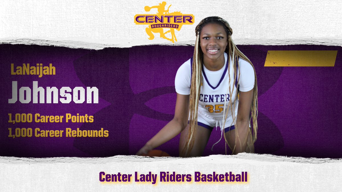 Congratulations to May Johnson!! 1,000 career points &amp; 1,000 career rebounds!! #BuiltByCenter