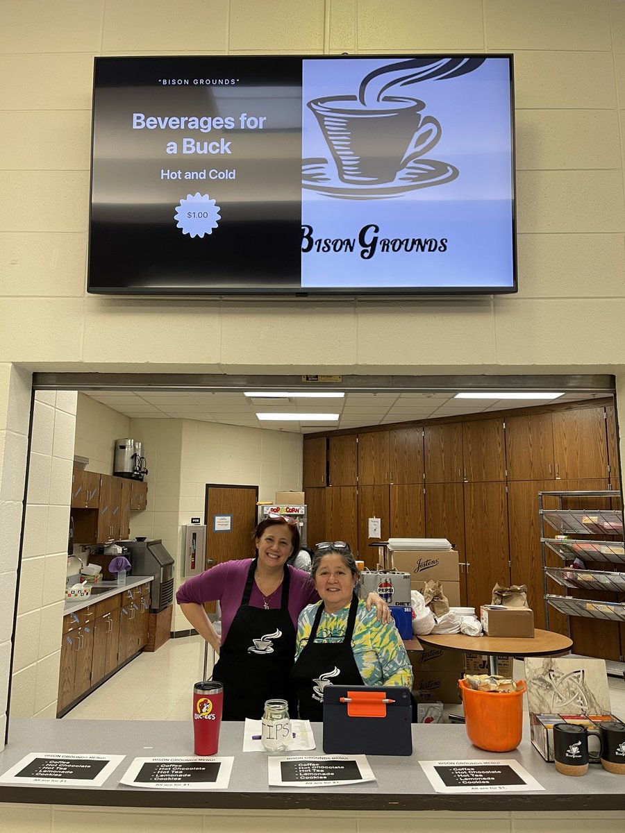 Starbucks got nothing on the #bisongrounds best coffee and baristas in town! #d214 #bison