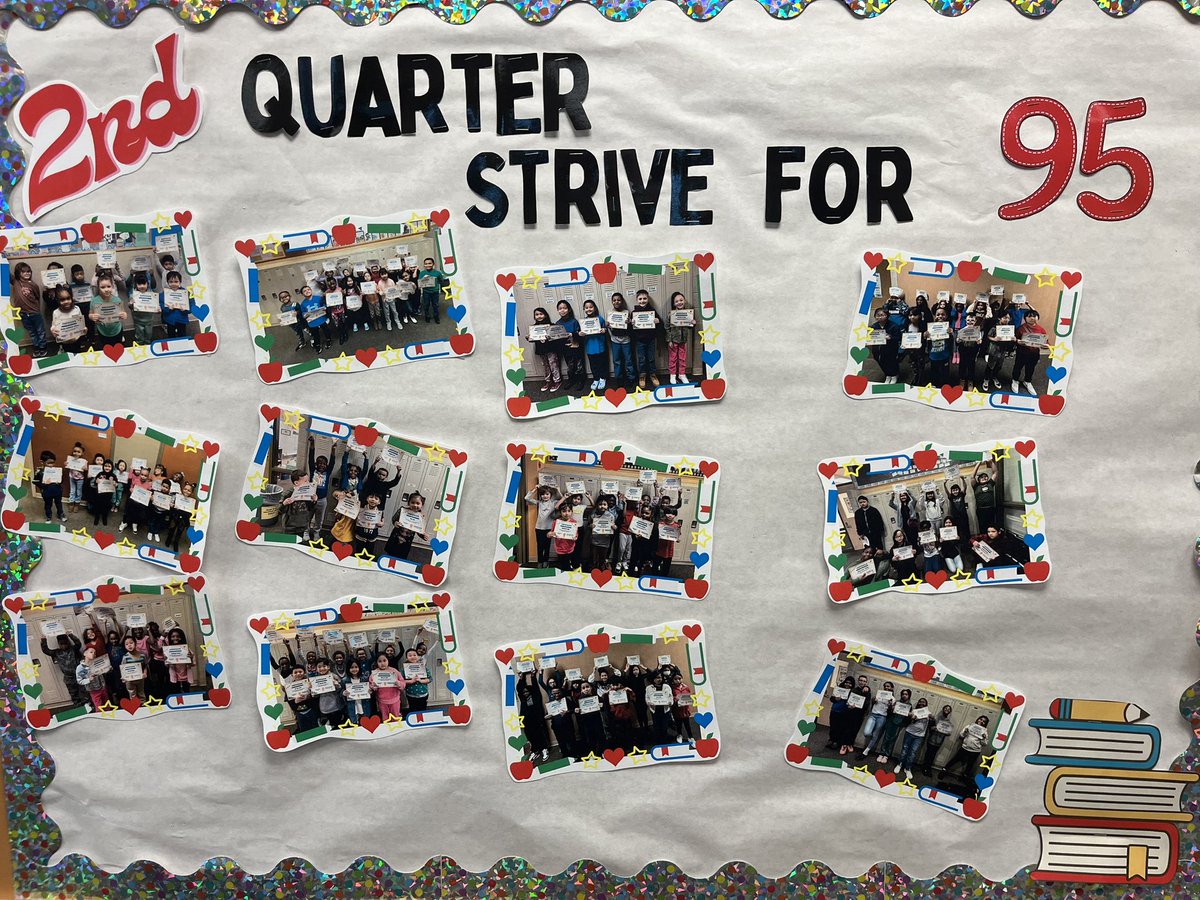 Congrats to our second quarter strive for 95 students that meet our district attendance goal!  Keep up the amazing work!  🦁🎉🎉🎉