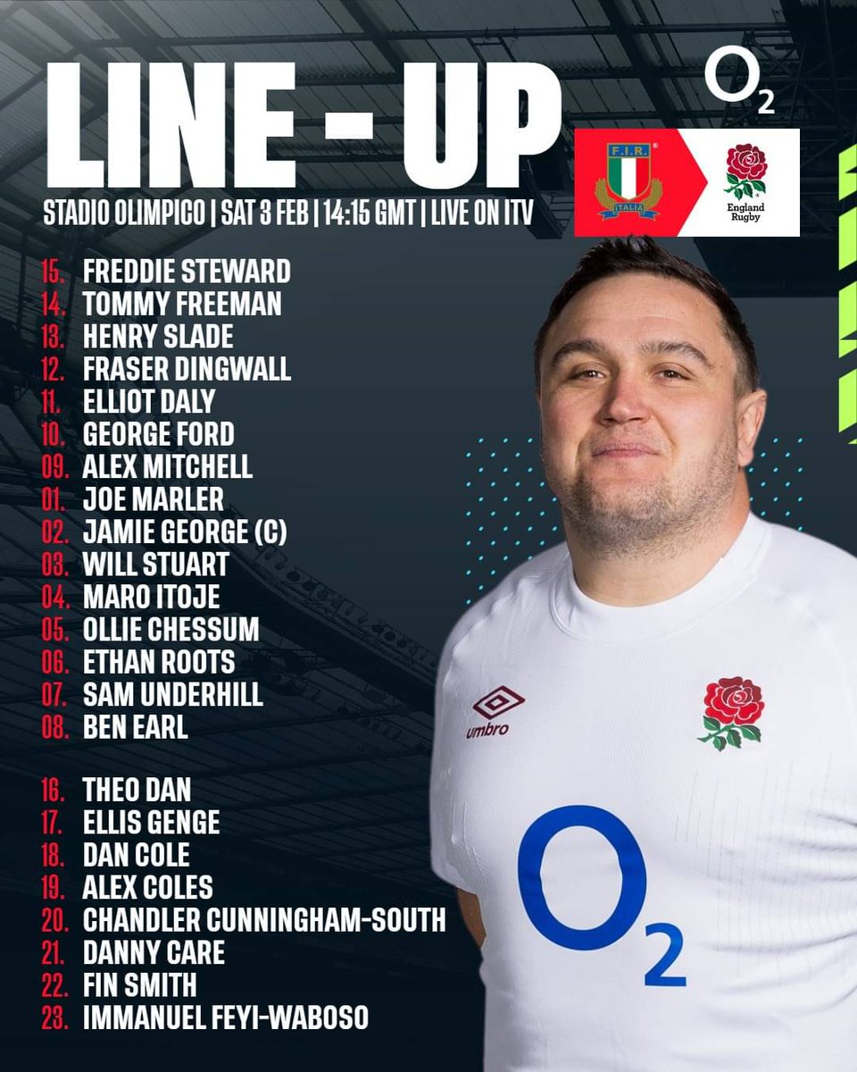 CompoRugby's tweet image. 🇮🇹 @Federugby - @EnglandRugby 🏴󠁧󠁢󠁥󠁮󠁧󠁿

⏱️ Samedi, 15h15
📺 France 2
🏟️ Stadio Olimpico, Rome

#GuinnessSixNations #ITLvENG