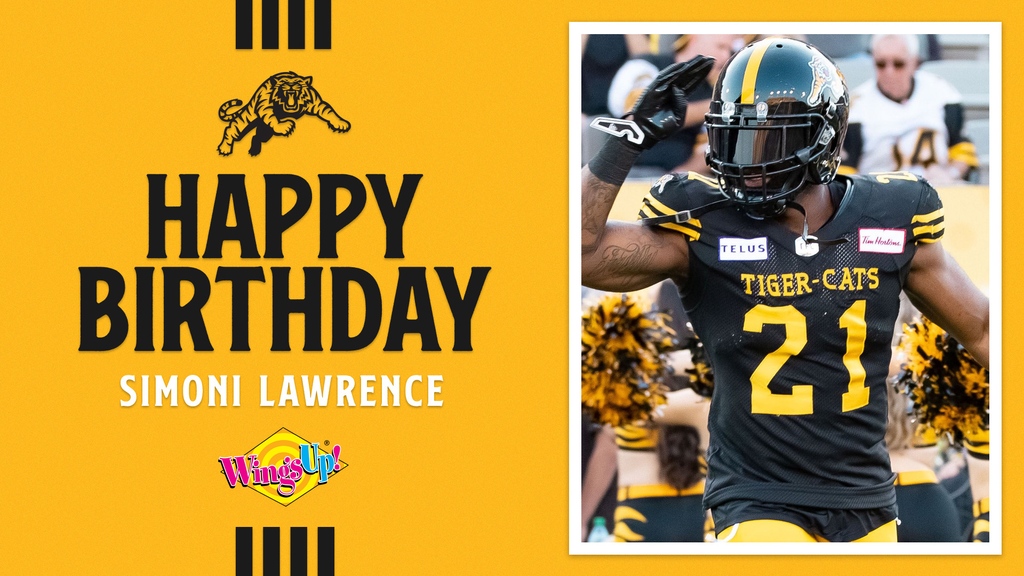 Ticats's tweet photo. Happy birthday, @Simoni_Lawrence! 🎉

#Ticats | #CFL https://t.co/D4FnkdJ0M6