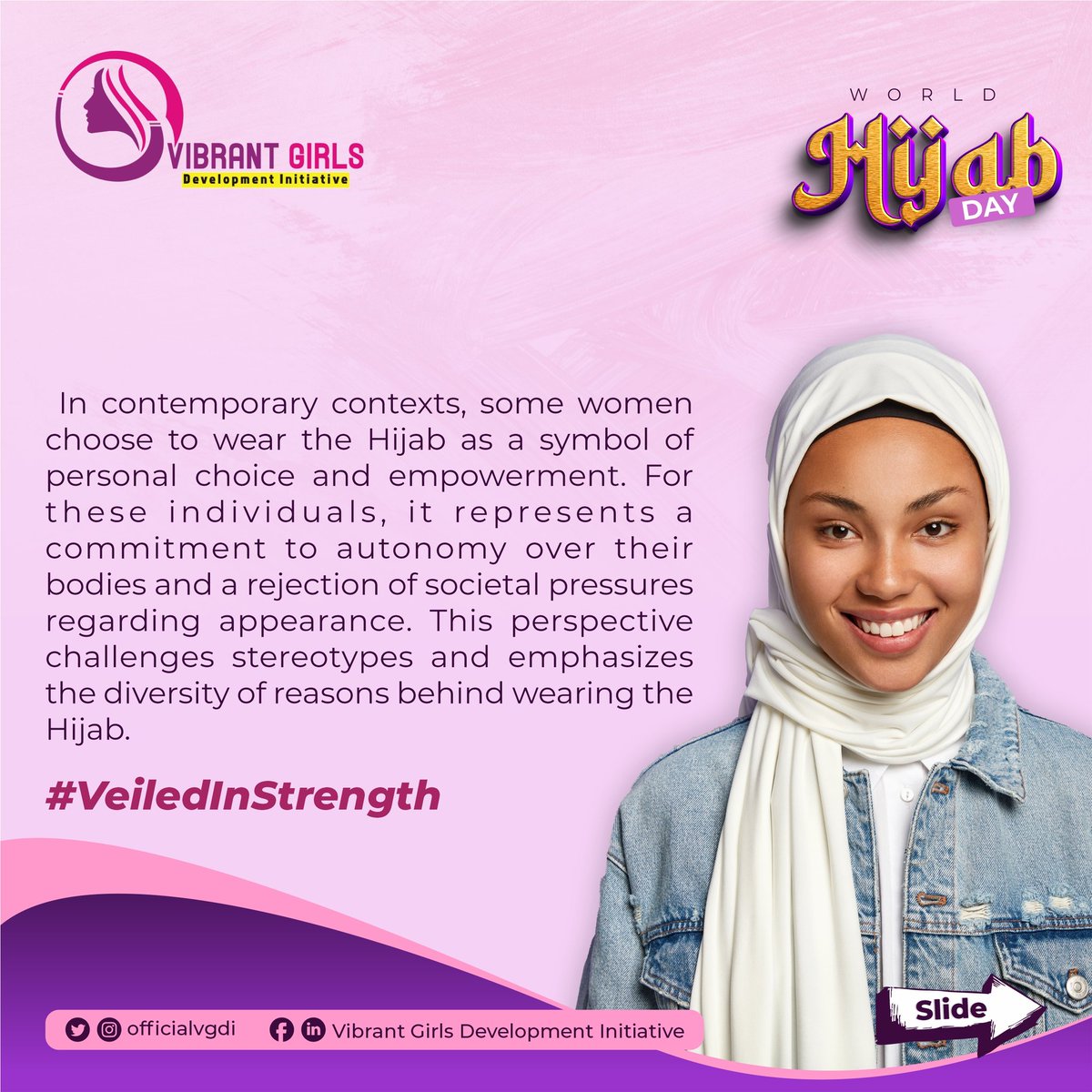 OfficialVGDI's tweet photo. Together, let us create a world where everyone is free to express their faith and identity!🤲❤️

#VGDI #Modesty #WorldHijabDay #VeiledInStrength #HijabAdvocacy #EmbraceDiversity https://t.co/3wDPWQI4BM