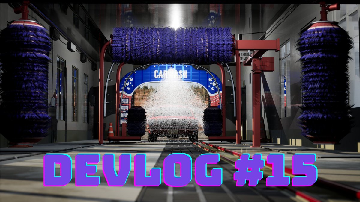 gameplanetgames's tweet photo. Route 66 Simulator🎱

Check new Devlog #15 - Car Wash💦 and Deformation System💥!
https://t.co/RTm6HLPTuR 

Do you like washing your car?🚗
#Steam #indiegames #Route66Simulator https://t.co/QA6SNyy7bR