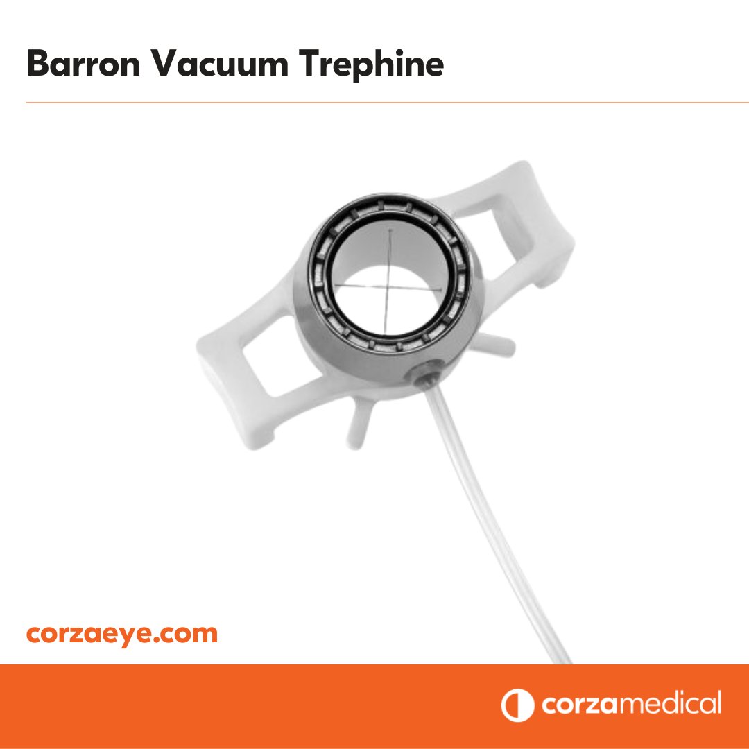 Our radial vacuum trephines are designed to provide additional stability and accuracy between the outer suction ring and cutting trephine blade by using radial suction chambers.​ They are available in 11 sizes: 6.0mm to 9.0mm. Learn more bit.ly/3vX1yDH