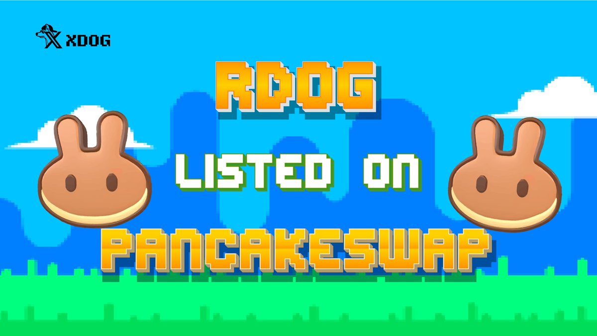 #XDOG - $RDOG LISTED ON PANCAKESWAP✅

👉Buy: pancakeswap.finance/swap?outputCur…

♻️The $RDOG -> $CSAS conversion portal has been closed, previous conversion transactions are still accepted and are being processed.