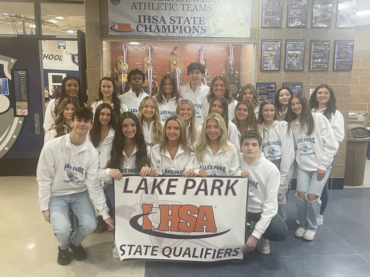 Lake Park Athletics (@lpathleticdept) on Twitter photo We are so excited <a href="/LPLancerCheer/">LakeParkCheer</a> 📣 is returning to <a href="/IHSAState/">IHSA State</a> !
State Team 1️⃣5️⃣ is ready to go! You got this Lancers! #WeAreLakePark We are so excited <a href="/LPLancerCheer/">LakeParkCheer</a> 📣 is returning to <a href="/IHSAState/">IHSA State</a> !
State Team 1️⃣5️⃣ is ready to go! You got this Lancers! #WeAreLakePark