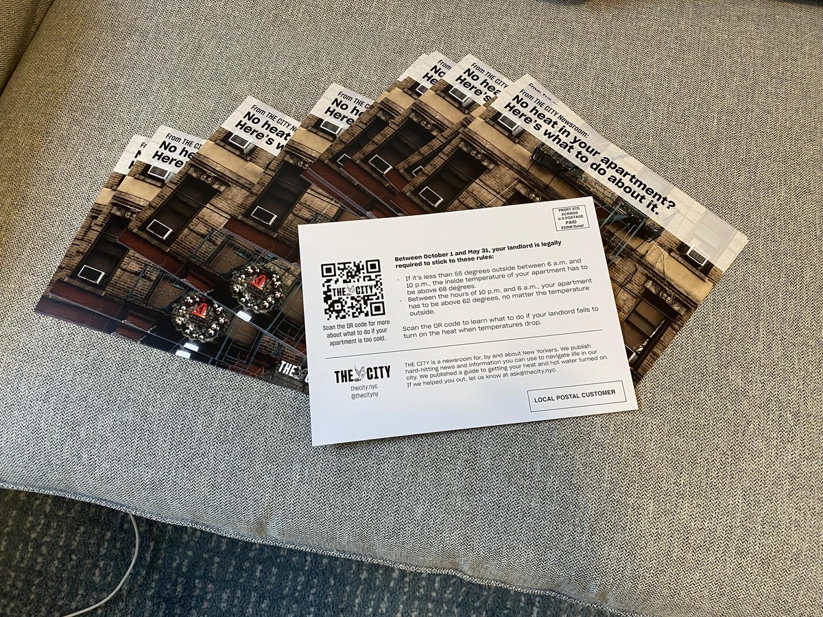 💡 Intéressante expérimentation menée par <a href="/thecity/">stitches</a>, média local de New-York, pour atteindre ses lecteurs... en utilisant des cartes postales (par <a href="/owen_19999/">Owen Berg.😀</a>) 

La démarche → 
niemanlab.org/2024/01/how-to…

Un retour plus précis (avec pas mal de chiffres) → 
owen-berg.com/the-city-postc…