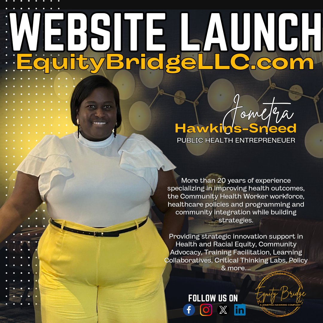 EquityBridgeLLC's tweet photo. ***MAJOR ANNOUNCEMENT***

I'm making my own black history today. I'm launching my business website and announcing the release of my first co-authored book! 

Public Health Entrepreneurship: Navigating the Intersection of Purpose and Profit. https://t.co/GCq8FlwnxT