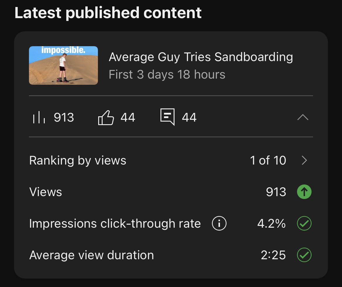 first 1 of 10 since july. steps in the right direction🫡