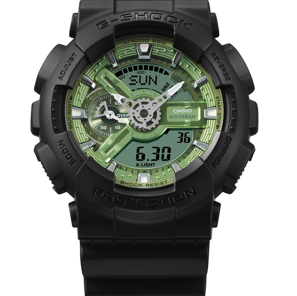 Découvrez dès maintenant la nouvelle GA-110CD aux teintes vertes ou bleues, disponible sur notre site casio.com/fr/watches/gsh… et au G-SHOCK store Paris 🔥 Plutôt 🟢 ou 🔵 ?
