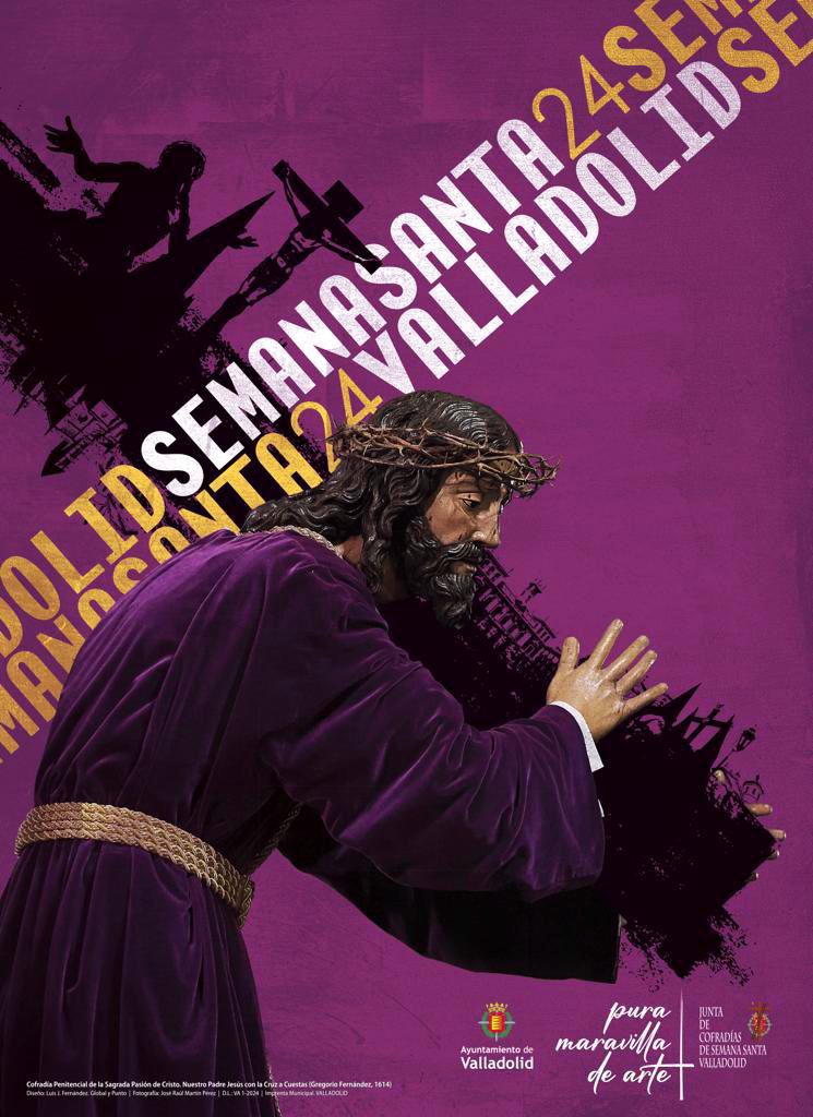Bandapureza's tweet photo. Ayer se presentó el cartel de la Semana Santa de nuestra querida ciudad #Valladolid
#puramaravilladearte #SemanaSanta2024
#suenapureza24
#ssvll https://t.co/mxisMy6tCO