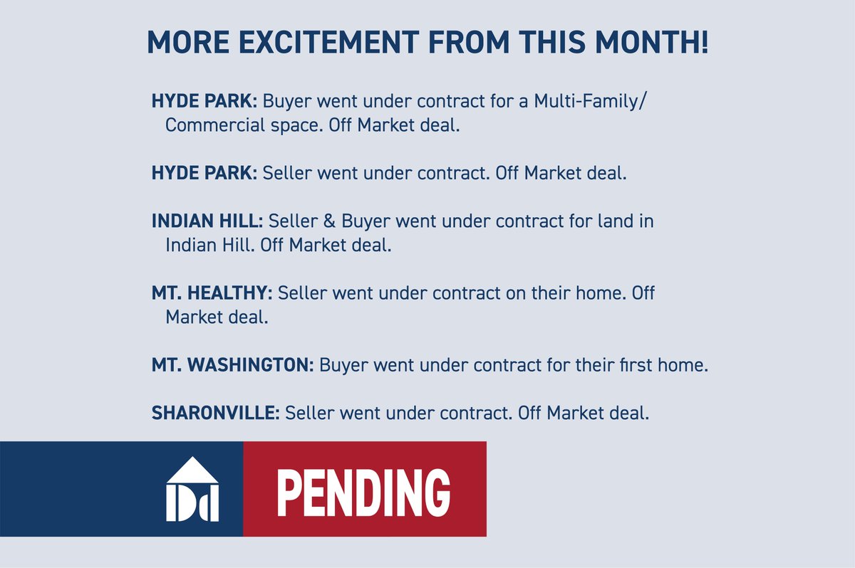 DorgerDiff's tweet image. 1 day on the market, &amp;amp; this Mt. Lookout charmer had 15 showings &amp;amp; went under contract for over list price after receiving 3 strong offers!

We also had the pleasure of helping another family find their new home &amp;amp; 6 other families get under contract!

#realestate #cincinnati